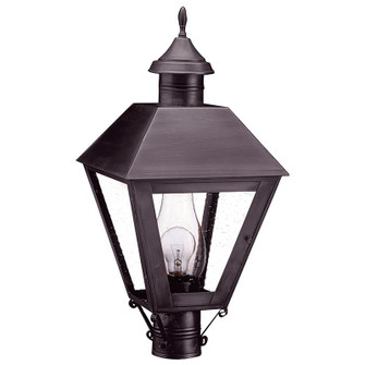 Boston One Light Post Mount in Dark Brass (196|1113-DB-CIM-CSG)