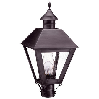 Boston One Light Post Mount in Dark Brass (196|1113-DB-CIM-SMG)