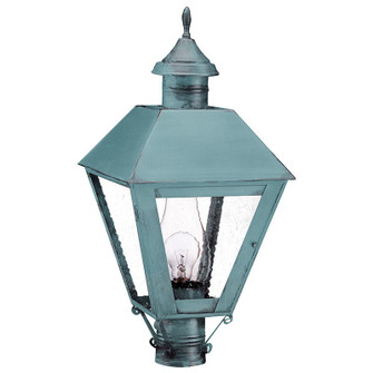 Boston One Light Post Mount in Verdi Gris (196|1113-VG-CIM-SMG)