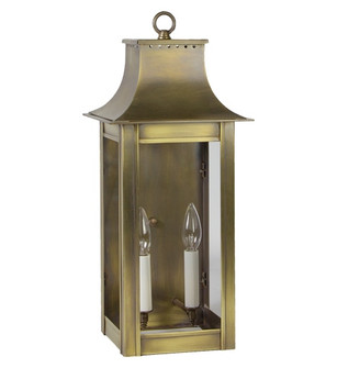 Coplin Two Light Wall Mount in Antique Brass (196|11221-AB-LT2-CLR)
