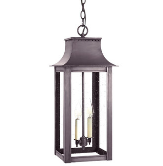 Coplin Two Light Hanging Lantern in Dark Brass (196|11232-DB-LT2-CSG)