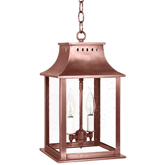 Rockland Two Light Hanging Lantern in Antique Copper (196|11312-AC-LT2-CSG)