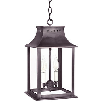 Rockland Two Light Hanging Lantern in Dark Brass (196|11312-DB-LT2-CLR)