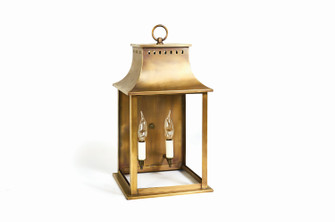 Rockland Two Light Wall Mount in Antique Brass (196|11321-AB-LT2-CLR)