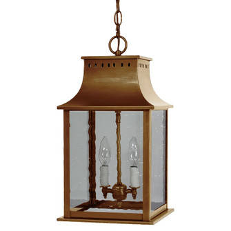 Rockland Two Light Hanging Lantern in Antique Brass (196|11322-AB-LT2-CSG)