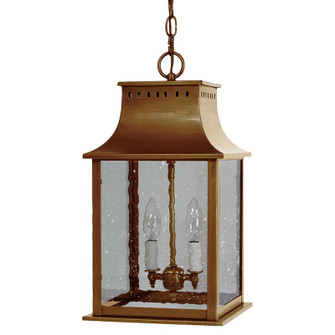 Rockland Two Light Hanging Lantern in Antique Brass (196|11322-AB-LT2-SMG)