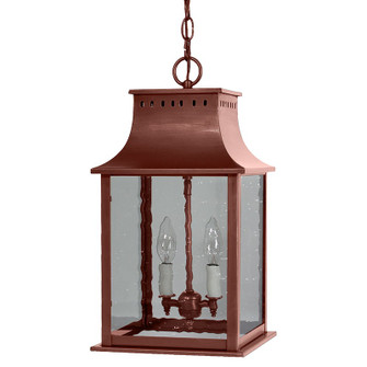 Rockland Two Light Hanging Lantern in Antique Copper (196|11322-AC-LT2-CSG)
