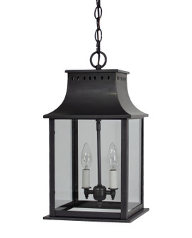 Rockland Two Light Hanging Lantern in Dark Brass (196|11322-DB-LT2-CLR)
