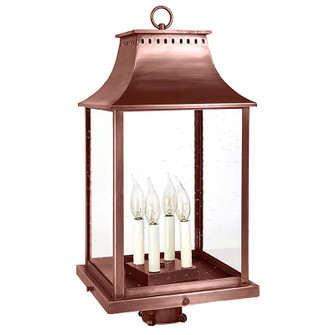 Rockland Four Light Post Mount in Antique Copper (196|11333-AC-LT4-CSG)