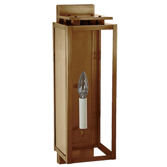 Downtown One Light Wall Lantern in Antique Brass (196|11631-AB-LT1-CLR)