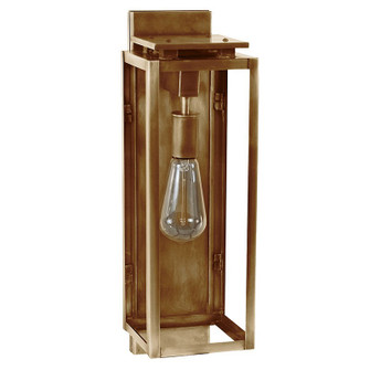 Downtown One Light Wall Lantern in Antique Brass (196|11631-AB-MED-CLR)
