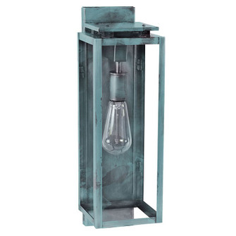 Downtown One Light Wall Lantern in Verdi Gris (196|11631-VG-MED-CLR)