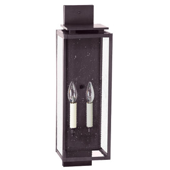 Downtown Two Light Wall Lantern in Dark Brass (196|11641-DB-LT2-SMG)