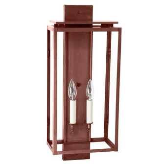 Downtown Two Light Wall Lantern in Antique Copper (196|11651-AC-LT2-CLR)