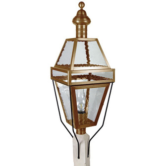Boston One Light Post Mount in Antique Brass (196|1253-AB-CIM-SMG)