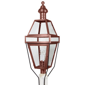 Boston Three Light Post Mount in Antique Copper (196|1253-AC-LT3-SMG)
