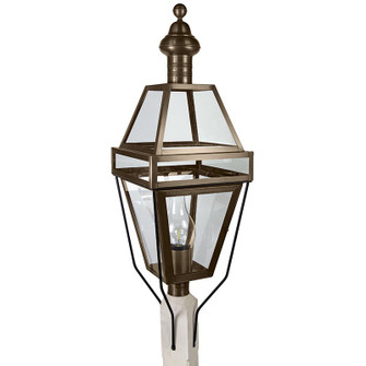 Boston One Light Post Mount in Dark Antique Brass (196|1253-DAB-CIM-CLR)
