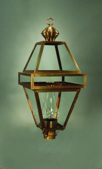 Boston One Light Post Mount in Antique Brass (196|1273-AB-CIM-CLR)