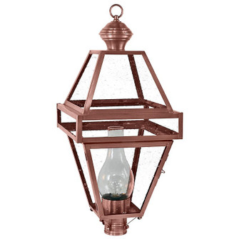 Boston One Light Post Mount in Antique Copper (196|1273-AC-CIM-CSG)
