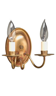 Sconce Two Light Wall Sconce in Antique Brass (196|129-AB-LT2)