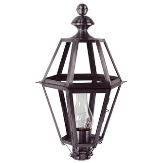 Boston One Light Post Mount in Dark Brass (196|1623-DB-CIM-CLR)