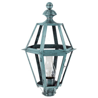 Boston One Light Post Mount in Verdi Gris (196|1623-VG-CIM-CSG)