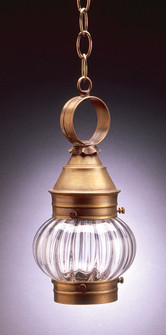 Cageless Onion One Light Hanging Lantern in Dark Antique Brass (196|2012-DAB-MED-OPT)
