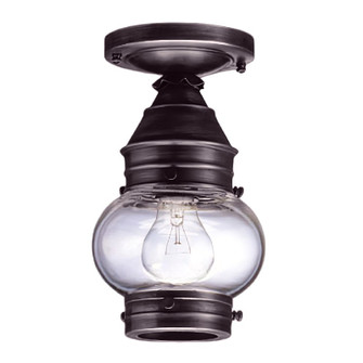 Cageless One Light Flush Mount in Dark Brass (196|2014-DB-MED-CLR)