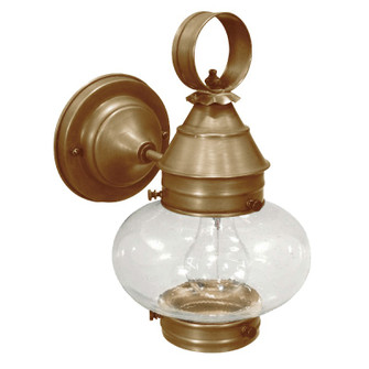 Cageless One Light Wall Mount in Antique Brass (196|2025-AB-MED-CSG)