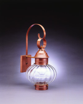 Cageless One Light Wall Mount in Antique Copper (196|2041-AC-MED-OPT)
