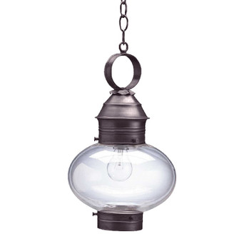 Cageless One Light Hanging Lantern in Dark Brass (196|2042-DB-MED-CLR)