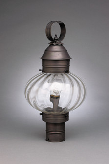 Cageless Onion One Light Post Mount in Antique Brass (196|2043-AB-MED-OPT)