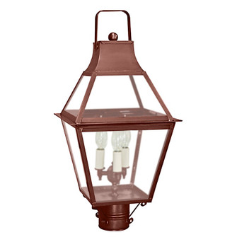 Uxbridge Three Light Post Mount in Antique Copper (196|2243-AC-LT3-FST)