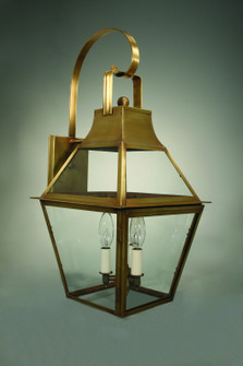 Uxbridge Three Light Wall Mount in Antique Brass (196|2247-AB-LT3-CLR)