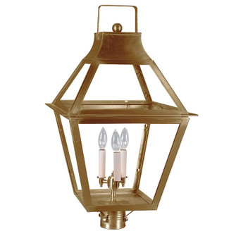 Uxbridge Three Light Post Mount in Antique Brass (196|2253-AB-LT3-CLR)