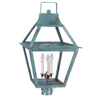 Uxbridge Three Light Post Mount in Verdi Gris (196|2253-VG-LT3-CSG)