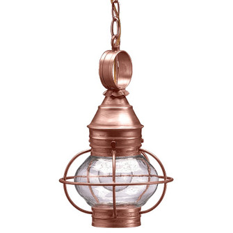 Onion One Light Hanging Lantern in Antique Copper (196|2512-AC-MED-CSG)