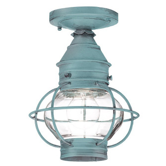 Onion One Light Flush Mount in Verdi Gris (196|2514-VG-MED-CLR)
