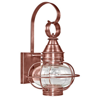 Onion One Light Wall Mount in Antique Copper (196|2521-AC-MED-CLR)