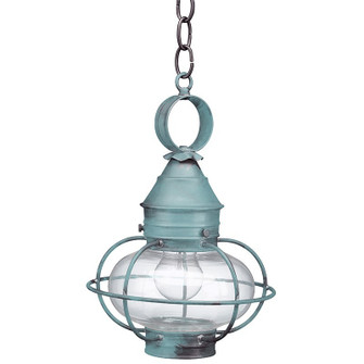 Onion One Light Hanging Lantern in Verdi Gris (196|2522-VG-MED-CLR)