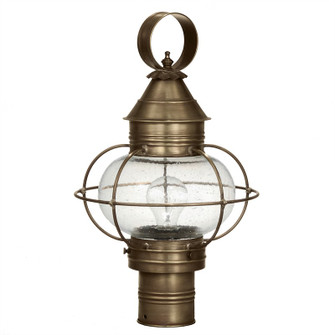 Onion One Light Post Mount in Dark Antique Brass (196|2523-DAB-MED-CSG)