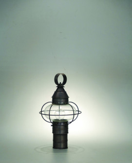 Onion One Light Post Mount in Dark Brass (196|2523-DB-MED-CLR)