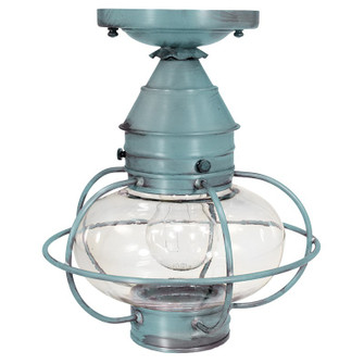 Onion One Light Flush Mount in Verdi Gris (196|2524-VG-MED-CLR)
