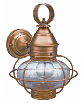Onion One Light Wall Mount in Antique Brass (196|2525-AB-MED-CLR-NS)
