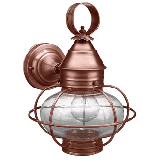 Onion One Light Wall Mount in Antique Copper (196|2525-AC-MED-CSG-NS)