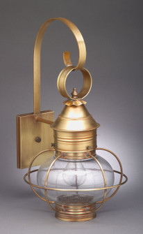 Onion One Light Wall Mount in Antique Brass (196|2531-AB-MED-CSG)