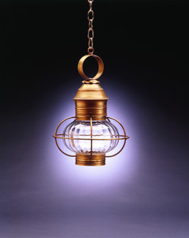 Onion One Light Hanging Lantern in Antique Brass (196|2532-AB-MED-OPT)