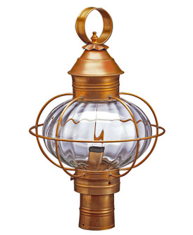 Onion One Light Post Mount in Antique Brass (196|2543-AB-MED-OPT)