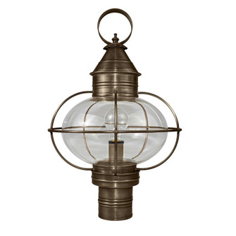 Onion One Light Post Mount in Dark Antique Brass (196|2543-DAB-MED-CLR)