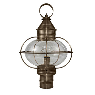 Onion One Light Post Mount in Dark Antique Brass (196|2543-DAB-MED-CSG)
